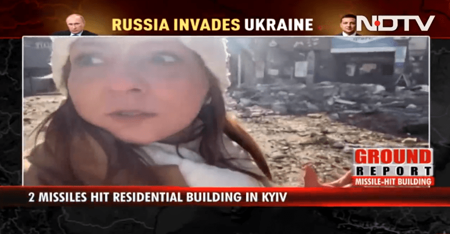 Joti Heir reports from Kyiv Residential Building Hit