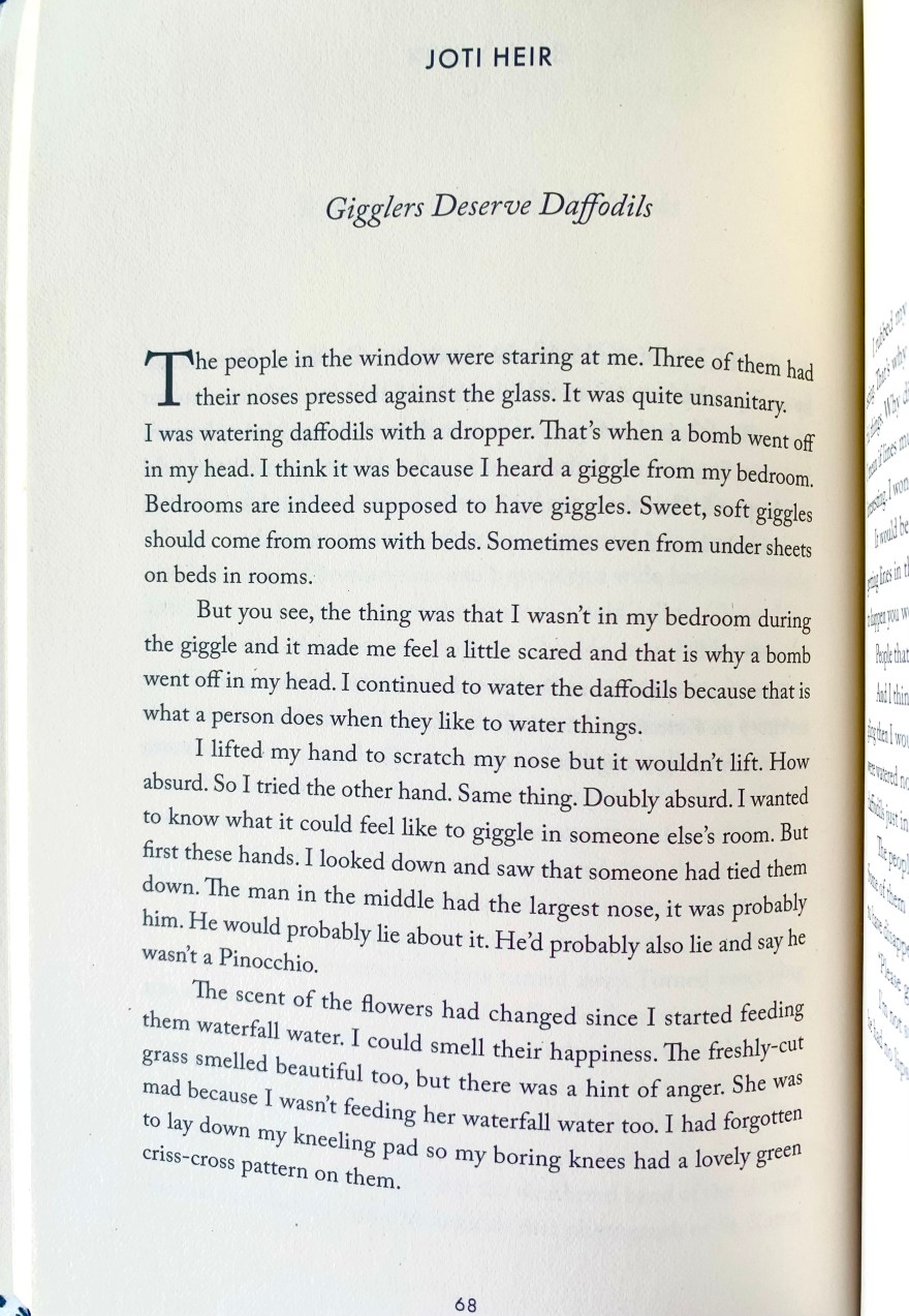 Short story written by Joti Heir for Guernica Editions