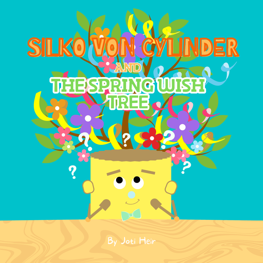 An illustration of Silko Von Cylinder with his spring wish tree behind him.
